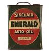 Image 1 : Sinclair Emerald 2 Gallon Auto Oil Can