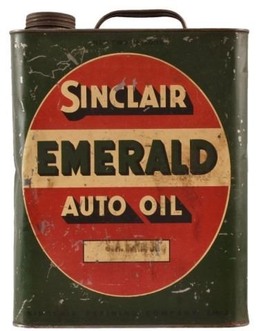 Sinclair Emerald 2 Gallon Auto Oil Can