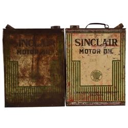 Sinclair 1 Gallon Motor Oil Cans (2)