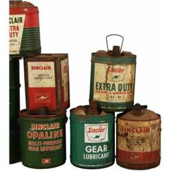 Collection Of Sinclair Oil Cans (6)