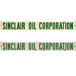 Sinclair Oil Corp Porcelain Signs (2)