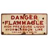 Image 1 : Sinclair Danger Flammable Porcelain Sign