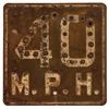 Image 1 : 40 Mph Speed Limit Reflector Road Sign
