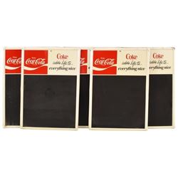 Coca-Cola Tin Chalkboard Menu Signs (5)