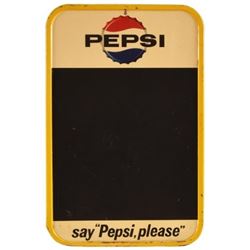 Pepsi-Cola Chalkboard Menu Sign