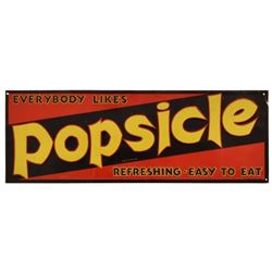 Everybody Likes Popsicle Tin Sign