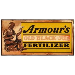 Armour's Old Black Joe Fertilizer Tin Sign