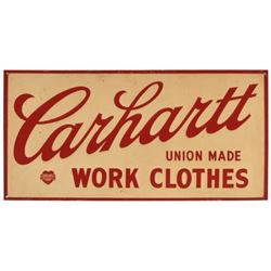 Carhartt Union Made Work Clothes Tin Sign