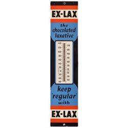 Ex-Lax Advertsing Porcelain Thermometer