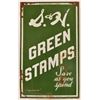 Image 5 : S&H Green Stamps Double Sided Porcelain Sign