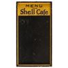 Image 1 : Shell Cafe Painted Wood Double Sided Menu Board