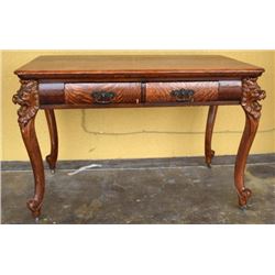 Quarter Sawn Oak Library Table W/ Drawers