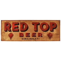 Red Top Beer Tin Sign