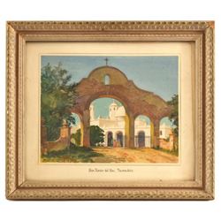 Chester Bratten Signed Watercolor