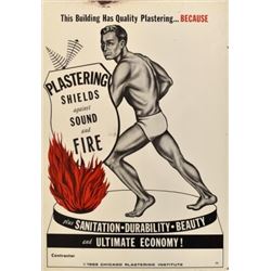 Plasterer's Union Tin Sign