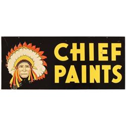 Chief Paints Tin Sign