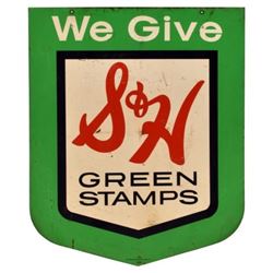 S&H Green Stamps Tin Sign