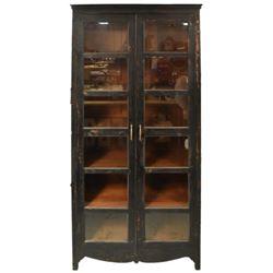 Large Black Painted Store Cupboard