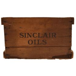 Sinclair Oils Wood Crate