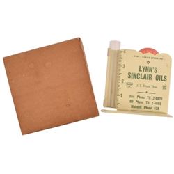 Sinclair Oils Advertising Rain Gauge In Box