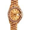 Image 2 : Ladies Gold Rolex With Diamond Bezel Watch In Box