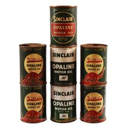 Collection of Vintage Sinclair Oil Cans (7)