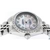 Image 4 : Rolex Ladies Stainless Steel Pink MOP Diamond 26MM Datejust Wristwatch