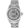 Image 1 : Rolex Ladies Stainless Steel Slate Grey Diamond 26MM Datejust Wristwatch