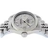 Image 2 : Rolex Ladies Stainless Steel Slate Grey Diamond 26MM Datejust Wristwatch