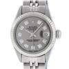 Image 8 : Rolex Ladies Stainless Steel Slate Grey Diamond 26MM Datejust Wristwatch