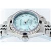 Image 5 : Rolex Ladies Stainless Steel Ice Blue Diamond & Sapphire Datejust Wristwatch