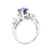 Image 4 : 1.97 ctw Sapphire And Diamond Ring - Platinum