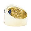 Image 3 : 3.29 ctw Blue Sapphire And Diamond Ring - 14KT Yellow Gold
