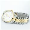 Image 5 : Rolex Mens 2 Tone 14K White Diamond & Sapphire Datejust Wriswatch