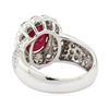 Image 3 : 5.52 ctw Ruby and Diamond Ring - 14KT White Gold