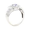 Image 4 : 1.15 ctw Tanzanite And Diamond Ring - 14KT White Gold