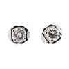 Image 1 : 0.40 ctw Diamond Stud Earrings - 14KT White Gold