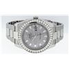 Image 3 : Rolex Mens SS 41MM Meteorite Baguette Diamond Datejust 2 Oyster Band Wristwatch
