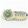 Image 5 : Rolex Mens 2 Tone 14K Green String Diamond & Emerald Datejust Wristwatch