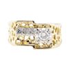 Image 2 : 0.32 ctw Diamond Ring - 14KT Yellow And White Gold