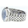 Image 5 : Rolex Mens Stainless Steel Blue Roman Diamond & Sapphire 36MM Datejust Wristwatc