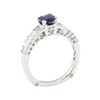 Image 4 : 1.85 ctw Sapphire and Diamond Ring - 18KT White Gold