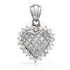 Image 1 : 14k White Gold 1.03CTW Diamond Pendant, (SI1-SI2/G-H)