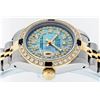 Image 3 : Rolex Ladies 2 Tone Yellow Gold Blue MOP Diamond & Sapphire Datejust Wriswatch