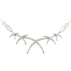 2.15 ctw Diamond Necklace - 14KT White Gold