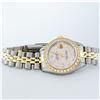 Image 4 : Rolex Ladies 2 Tone Yellow Gold 18K Gold Bezel Pink MOP Baguette Diamond Datejus
