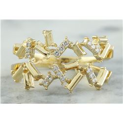 0.22 CTW 18K Yellow Gold Diamond Ring