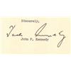 Image 2 : JOHN F. KENNEDY SIGNED LETTER