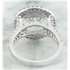 Image 4 : 5.55 CTW Aquamarine 14K White Gold Diamond Ring