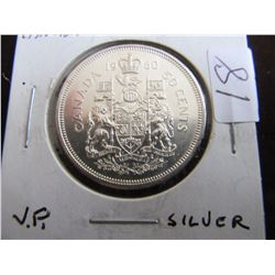 1960 CANADA SILVER FIFTY CENT